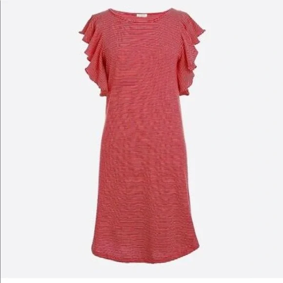j crew striped t shirt dress New J Crew Women Black Beige Striped Cotton Midi T-shirt Dress S with Side  Slit